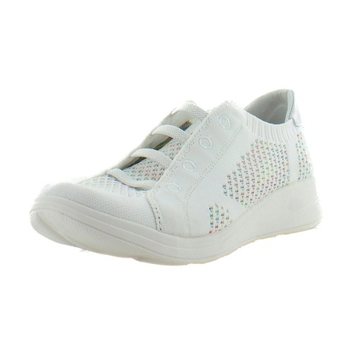 Bzees Golden Knit White Womens Shoes Size 7 W Athletic