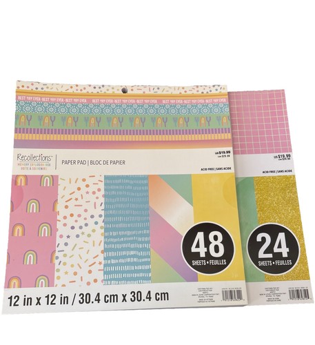 Recollections Spring Pastel Paper Pads Set Of 2
