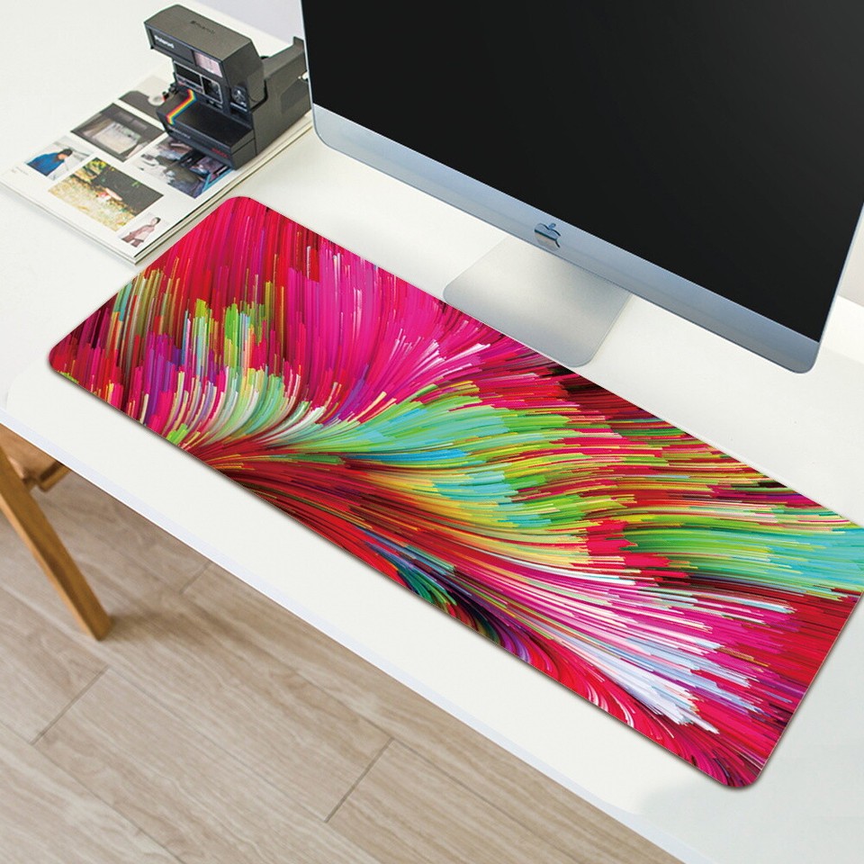 Waterproof PU Leather Mouse Mat Pad Desk Table Computer Laptop Desktop ...