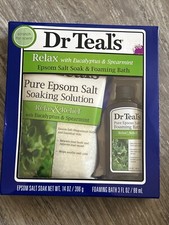 Dr Teal's Relax  Relief Eucalyptus Spearmint Epsom Salt  Foaming Bath Gift Set