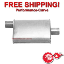 Cherry Bomb Turbo 2.5" Offset/ 2.5" Center Muffler Performance Exhaust - 16809CB