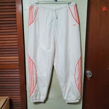 Adidas Originals Logo Women's Chalk White Track Pants FM1933 Size xl