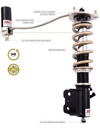 BC Racing HM Series Coilovers for Honda Civic Type-R (FD2) (06 > 10) - Picture 1 of 1