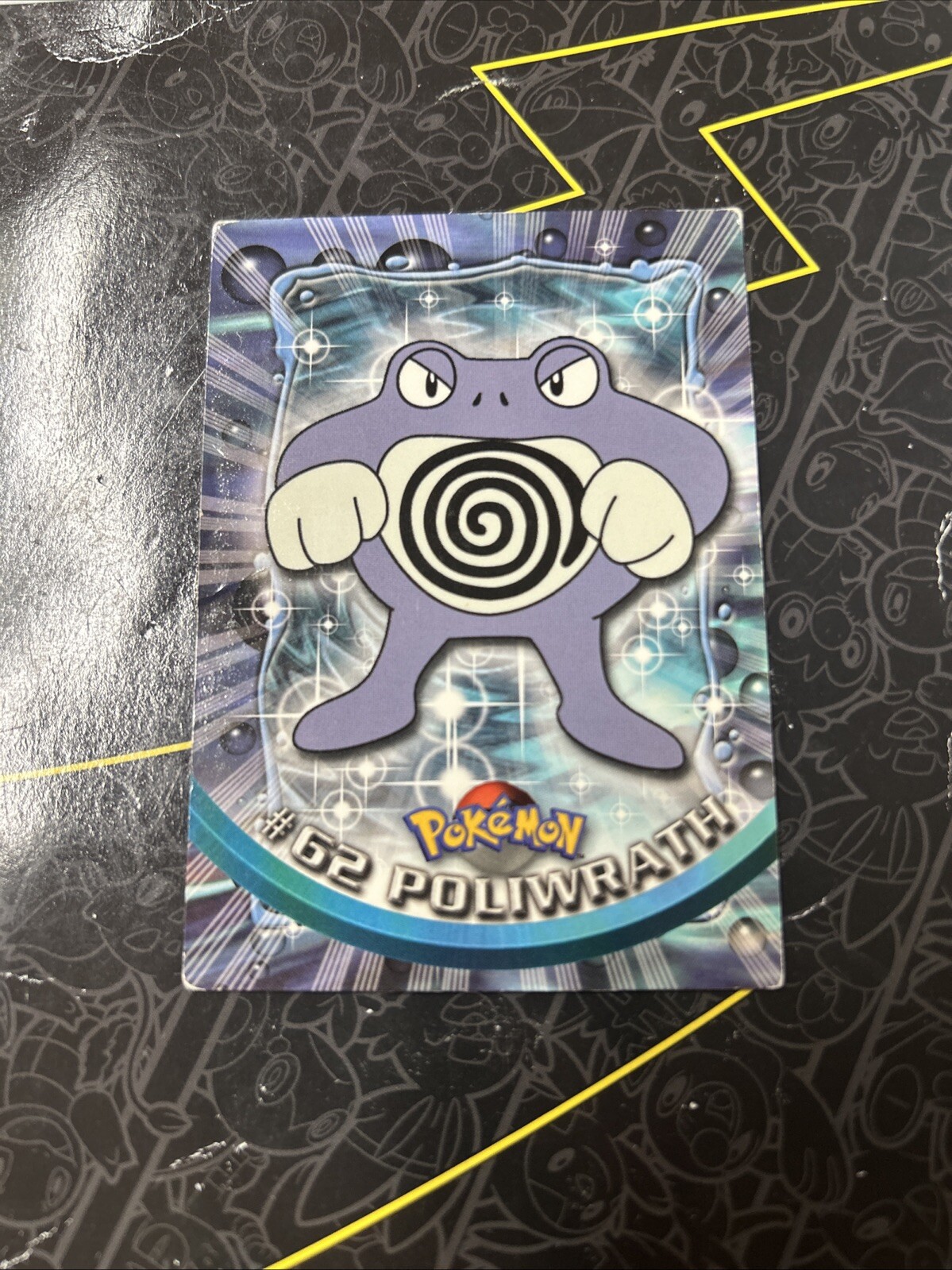 Poliwrath #62 Pokemon Topps Series 1 Card (Blue Label)