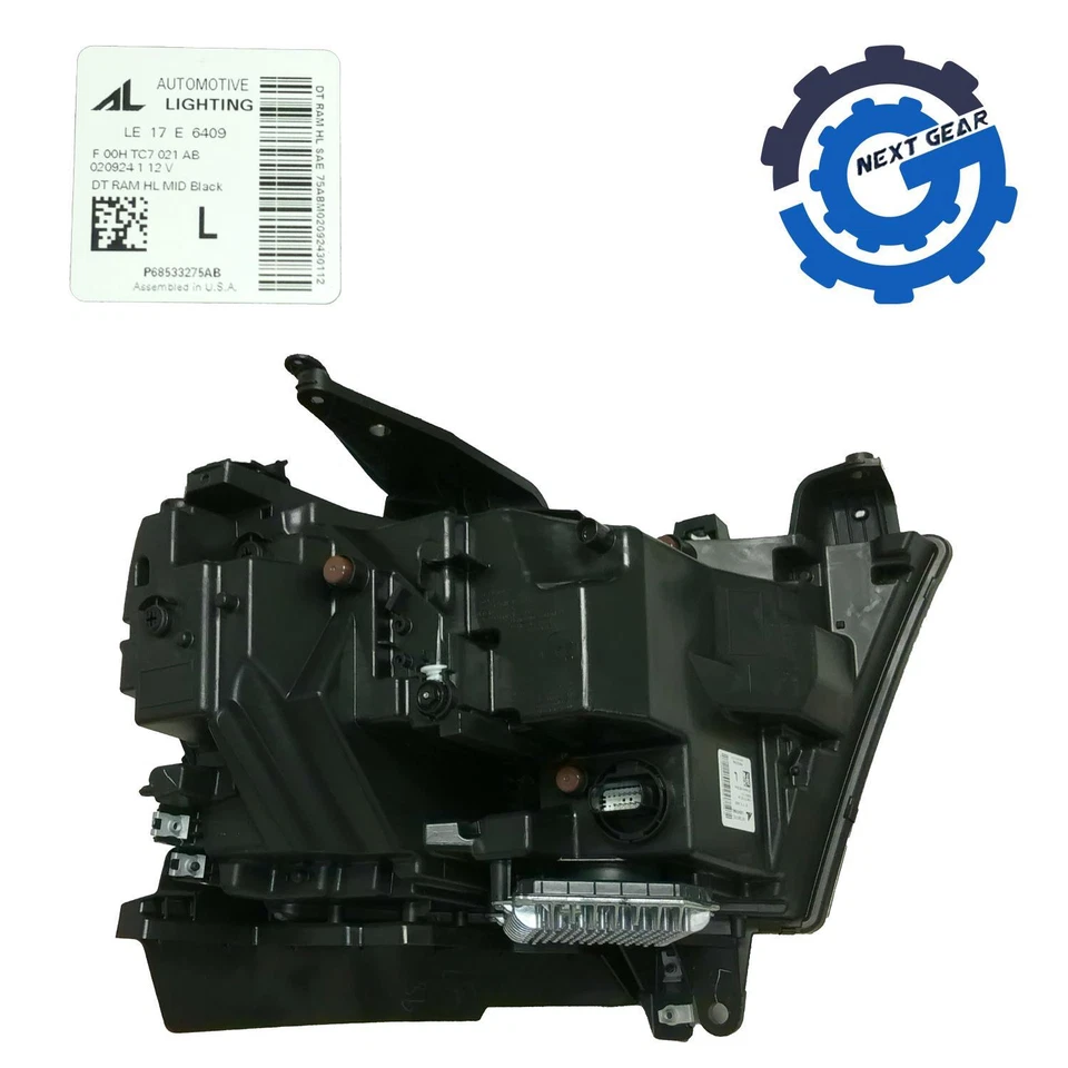 OEM Mopar Headlight Assembly Left LH LED For 2019-2024 Dodge Ram 1500 68533275AB - Image 2 of 4