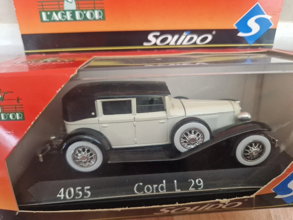 1/43 SOLIDO AGE D'OR - CLASSIC CORD L29 WHITE DIECAST CAR REF 4055 USED - Image 2 of 3