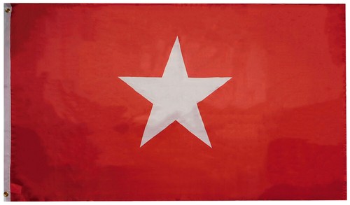 Bandera Histórica Jane Long Texas Republic 1819 - 3'x5' De Nailon Tejido, Roja Multicolor, Ideal Para Coleccionistas Y Amantes De La Historia Tejana