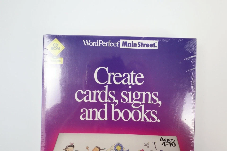 VTG 1994 WordPerfect Main Street Write with Me Creativity and Publishing SEALED - Image 2 of 4