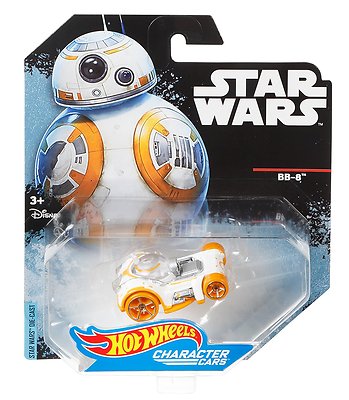 STAR WARS ROGUE ONE HOT WHEELS DROID BB-8 CHARACTER CAR 2016 MIX