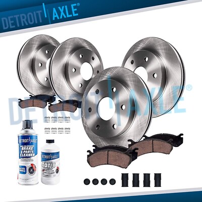 Front Rear Disc Rotor Brake Pad for 2007-2009 Ford Expedition Lincoln Navigator