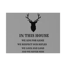 Hunting Family Matte Canvas, Stretched, 0.75"