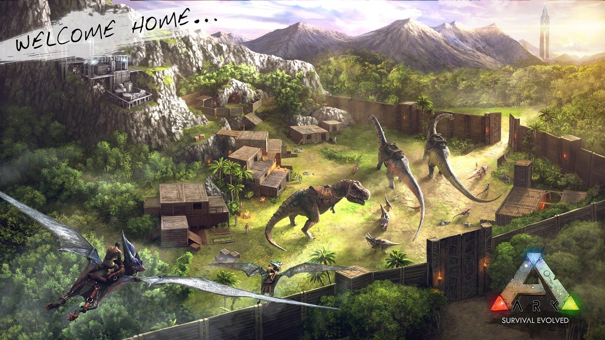 Ark Survival Evolved Game Poster Print A4 A3 Wall Art Decor Gift