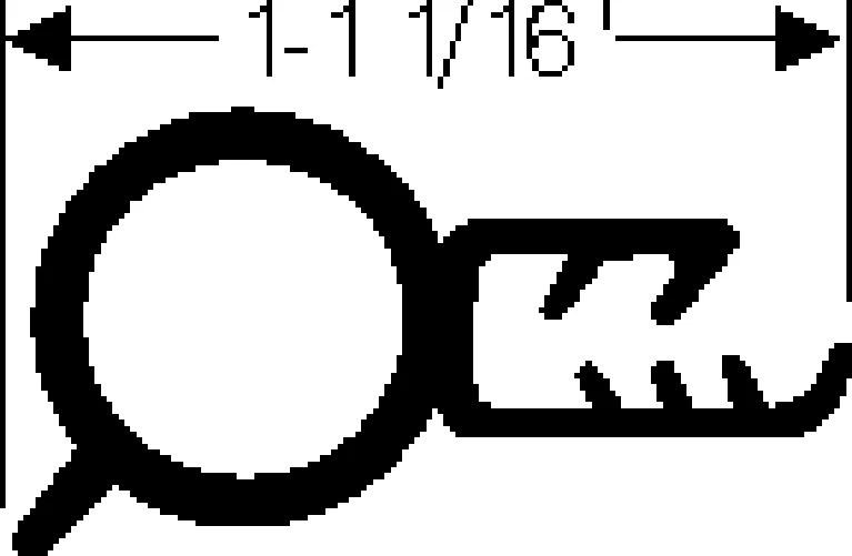 1979-1996 Buick LeSabre, Electra, Century novo selo de tira meteorológica de tronco de borracha - Imagem 2 de 2