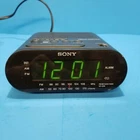 Sony DREAM MACHINE AM FM Dual Alarm LED Clock Radio Model ICF-C218 Tested/Works