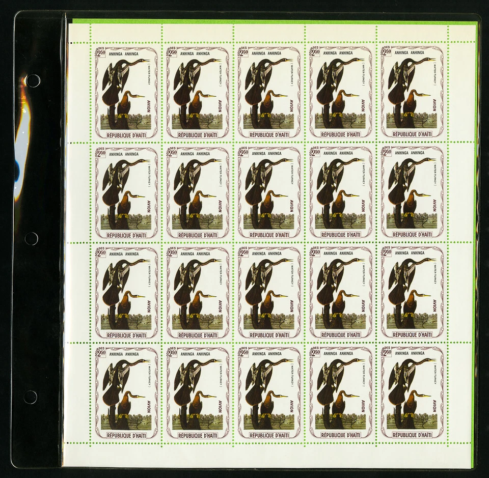 Haiti Mint NH "Birds of America" Stamp Sheet Collection 300 Items Total - Image 3 of 4