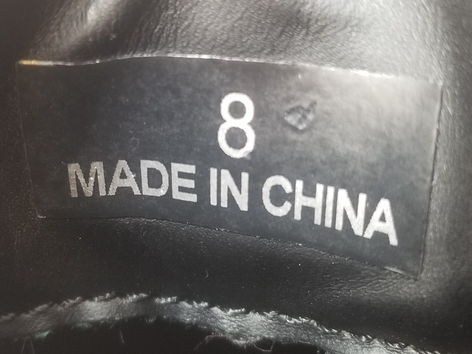 ASOS Design Men's Chunky Platform Black Faux Leather / Fabric Upper