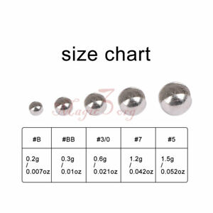 Fishing Weights Sizes Chart