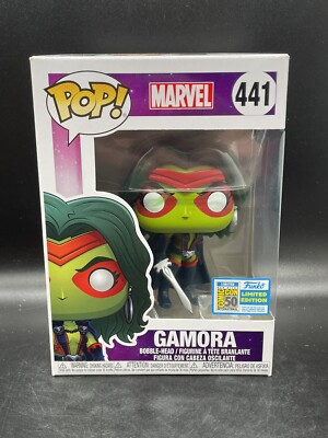 Funko Pop Marvel Gamora #441 SDCC 2019 Exclusive Official Sticker New W/ Case | eBay