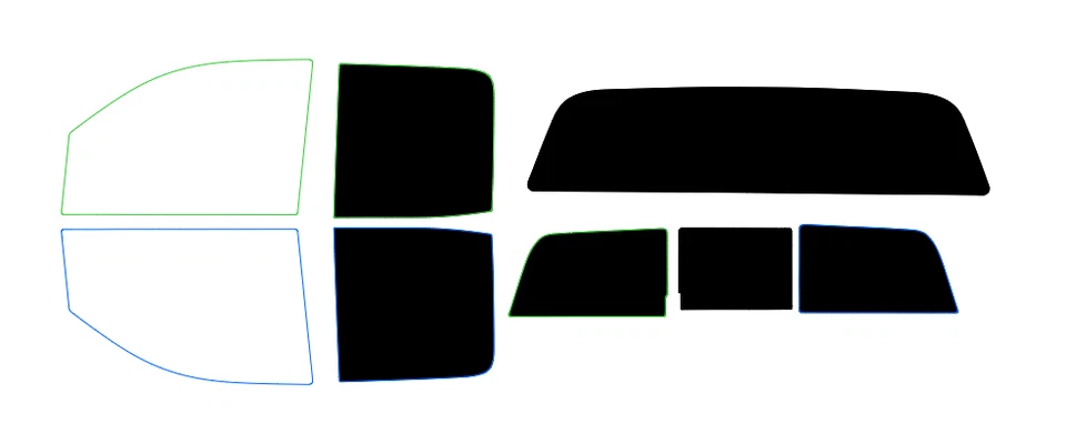 DIY PreCut Window Tint Fits ANY Toyota Tundra 2000-2024 ANY Shades REAR Windows - Image 2 of 4