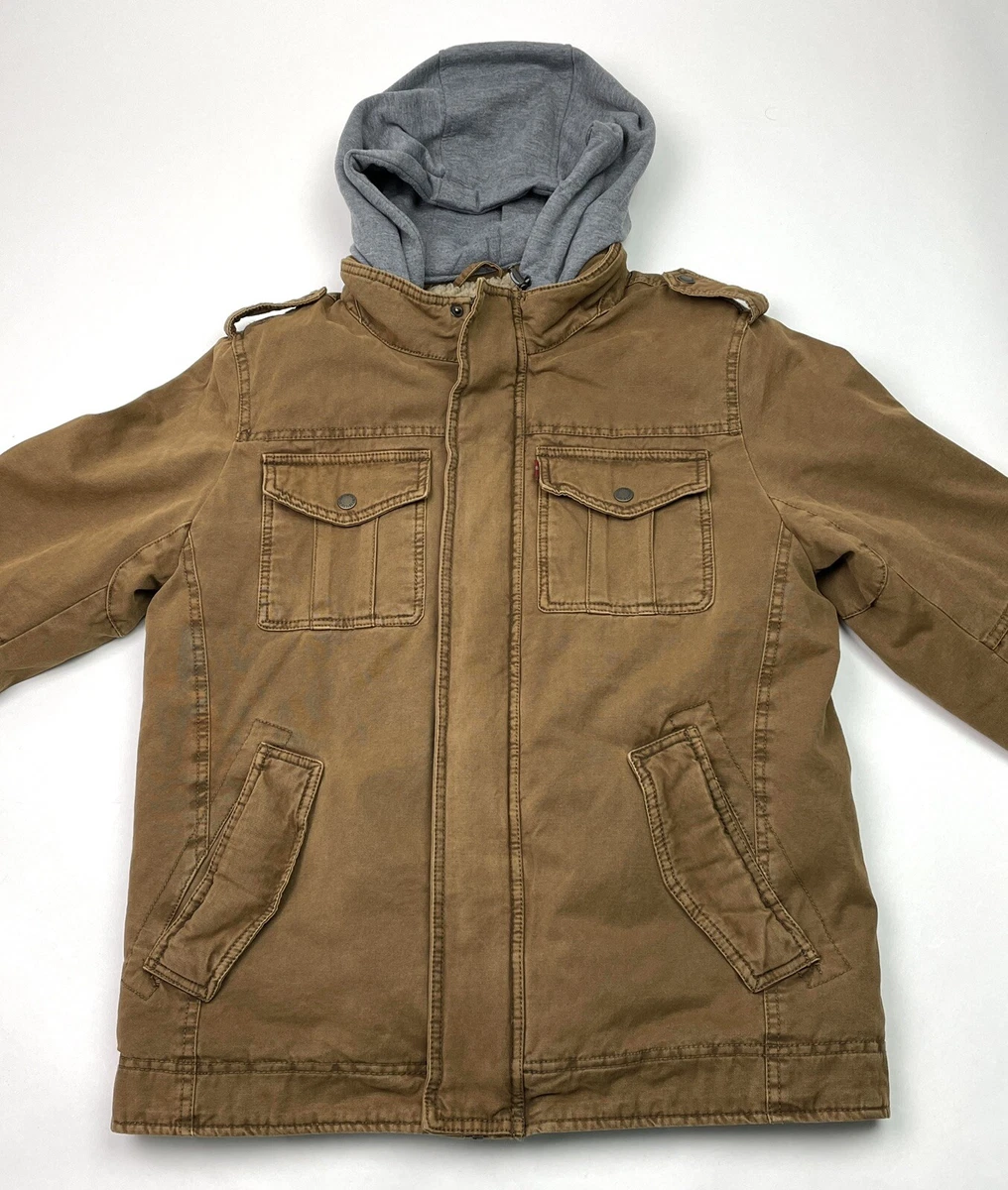 Levis lined hotsell canvas trucker jacket