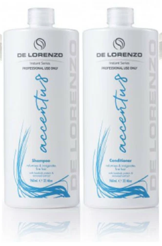 De Lorenzo Accentu8 Shampoo and Conditioner 960ml with 2 Pumps Delorenzo SALON