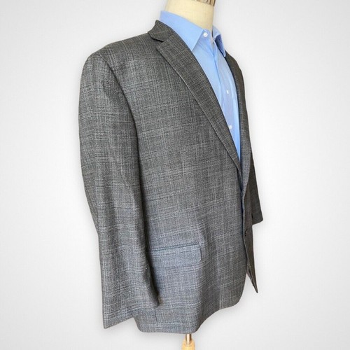 Chaps Mens Size 52 Blazer Sport Coat Gray Casual Career Jacket - Picture 9 of 14