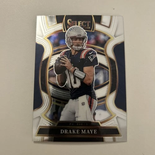 #80 Drake Maye 2025 Panini Select Concourse Boston Patriots
