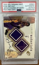 2000 SPX KOBE BRYANT #KBA1 PSA/DNA AUTO 9 JERSEY/WARM UP WINNING MAT SIGNED!