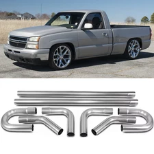 2.5" Exhaust Tubing Pipe kit Mandrel Straight U Bend 90° For Chevy Silverado