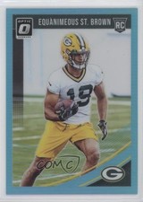 2018 Donruss Optic Rookies Aqua Prizm 256/299 Equanimeous St Brown #140 12dm