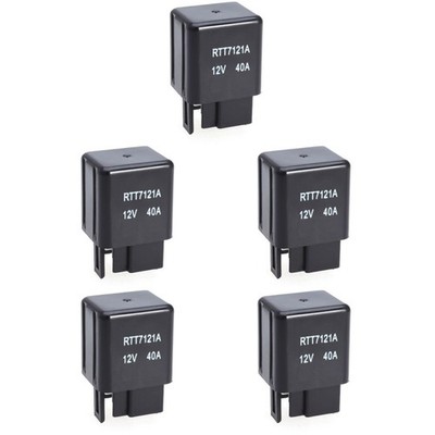 5 Stück RTT7121A 12 V 40 A 4-poliges Relais, direkter Ersatz, mechanisches