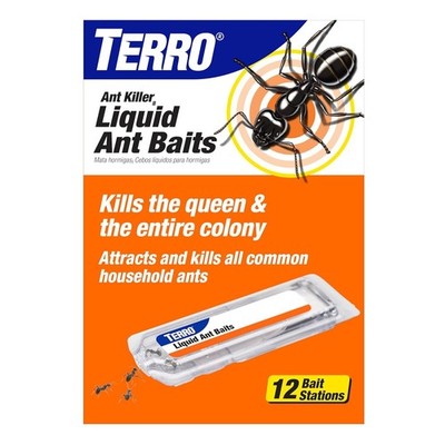 TERRO Ant Killer Bait Stations T300B Liquid Bait to Eliminate Ants 12 Count