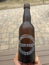 The John Kauffman Brewing Co Cincinnati Ohio Blob Top Beer Bottle