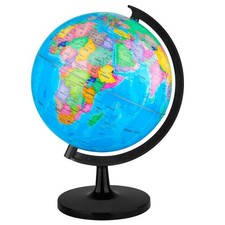 10" Educational World Globe for Kids - DIY Assemble Rotating Earth Map, Classroo