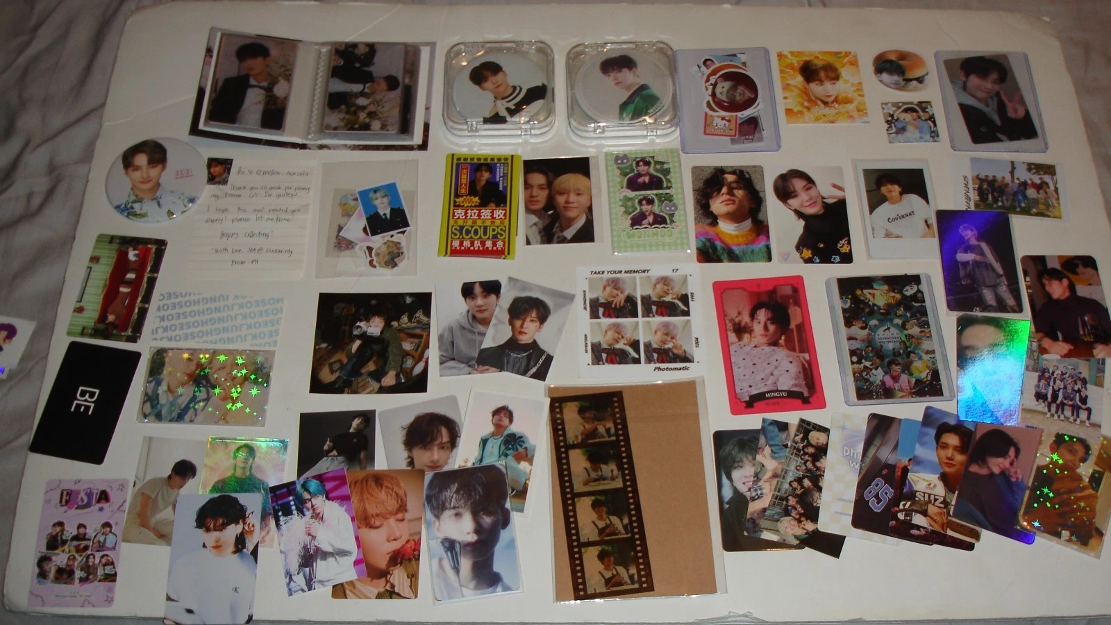 Korea K-pop Seventeen BTS  Photocard  Photo-cards Pins Stickers LOT image 1