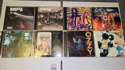 8 CD Lot Metal Ozzy  Black Sabbath Tribute Pantera White Zombie Rock Metal