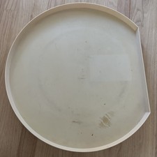 Vintage XLarge Rubbermaid Lazy Susan Turntable 2719 Almond 21" Hard to Find
