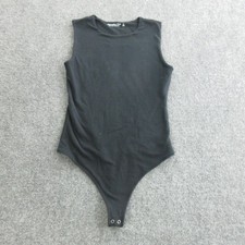 Abercrombie  Fitch Bodysuit Womens Small Black Soft A F Collection Sleeveless