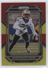2022 Panini Prizm Red & Yellow Prizm 29/44 Marshon Lattimore #214 1l2