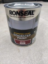 Ronseal Diamond Hard Doorstep Paint Tile Red Satin 750ml