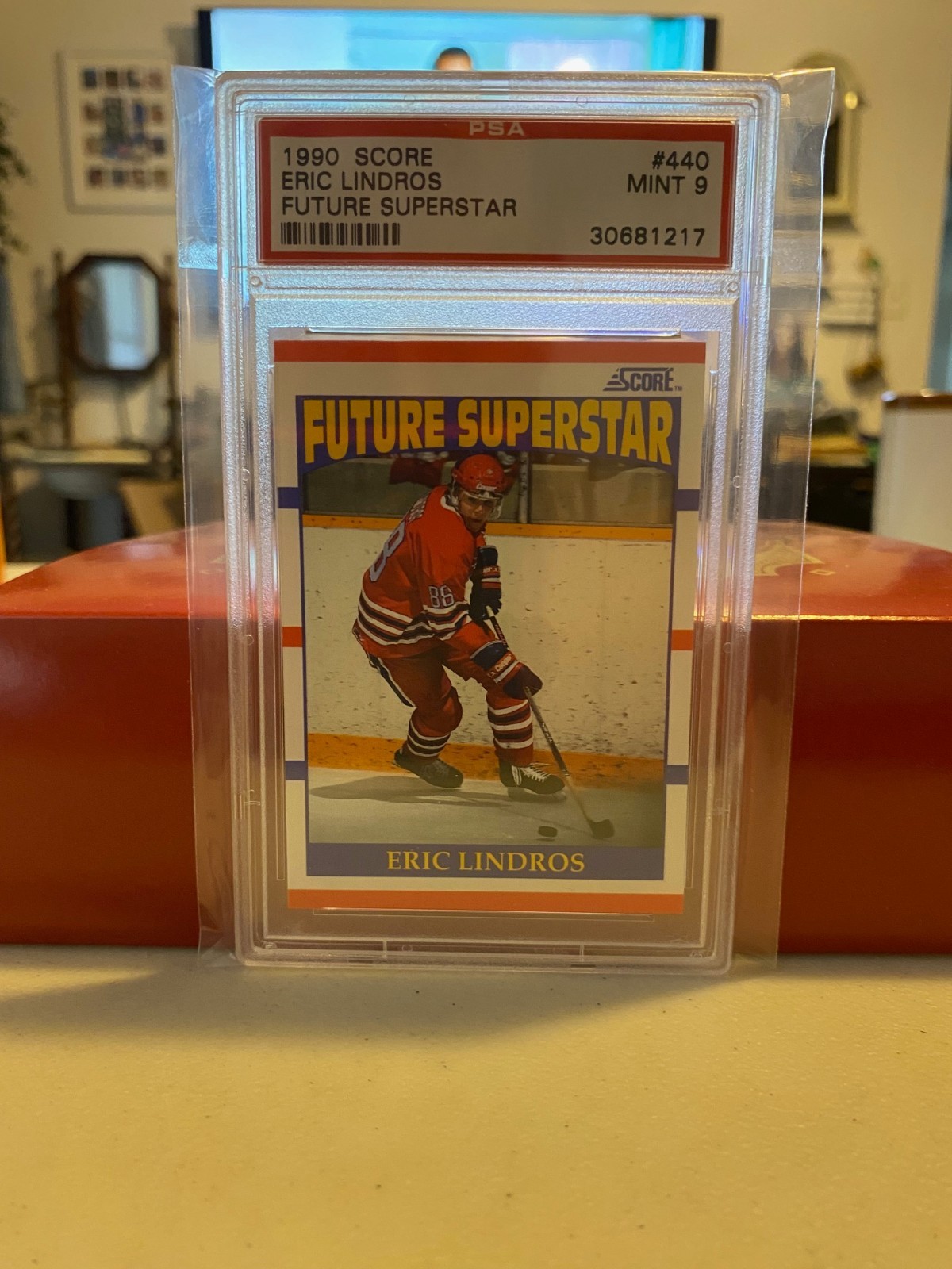1990 Score Eric Lindros Future Superstar RC #440 PSA 9