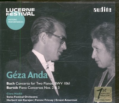 95650 Géza Anda and Clara Haskil Bach / Bartok CD Europe Audite 2022 with