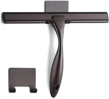 NETANY Shower Squeegee, 10-Inch Bronze Squeegee, All-Purpose Stainless Steel Squ