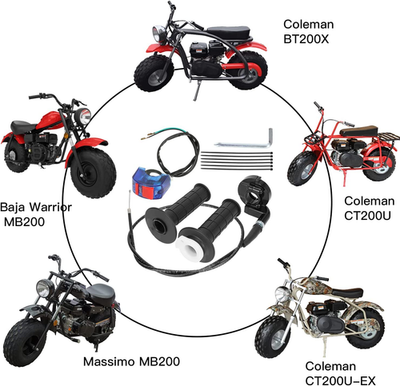coleman ct200u mini bike assembly Mini Bike Throttle Cable Assembly Kit for Coleman CT200U CT200U-EX BT200