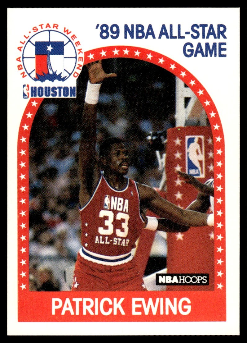 1989-90 Hoops All-Star Panels Perforated #159 Patrick Ewing New York Knicks