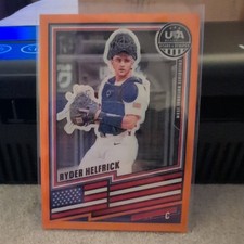 2026 Panini USA Baseball Stars & Stripes Prizm Ryder Helfrick #156 Orange /75