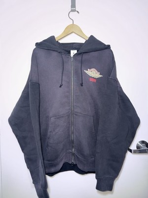 Air Jordan X Levi s Full Zip Up Hoodie Black IM6734-010