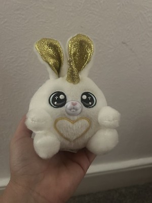 ZURU Rainbocorns Bunnycorn Plüsch - weißes Kaninchen Einhorn Stofftier mit goldenen Ohren