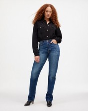 Alexa Chung for Madewell Sz 29 High-Rise Straight Jean Allendale Wash Blue NWT