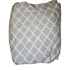 Pottery Barn Harper Gray Grey White Lattice Crib Sheet New